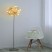 Modern flower-shaped headboard floor lamp