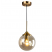 Amber Glass Globe Hanging Light